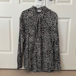 Chapter Ch long sleeve button down cheetah pattern